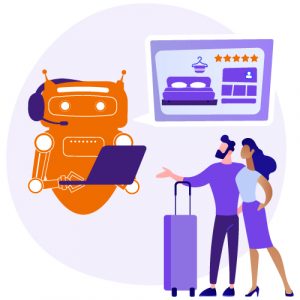 Chatbot als digitaler Urlaubsberater, stellt individuelle Reise zusammen, Kundenzufriedenheit steigern